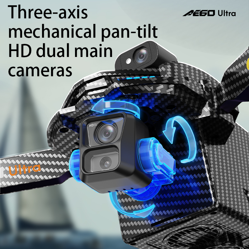 AE60 GPS Drone Professional 8K - Drone Gimbal 3 Axis ulasan dan harga
